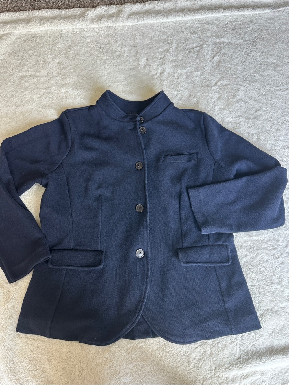 Banana Republic Men’s Navy Lightweight Button Jacket, Sweater Jacket